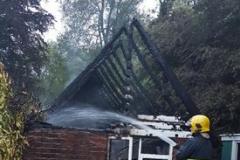 Crews called to garage fire in Morley Green