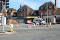 Six foot hole causes traffic restrictions