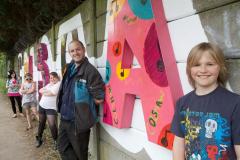 Colourful 3D mural unveiled