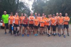 Local running club race to the North Pole