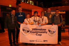 Wilmslow High School lift the Community Cup