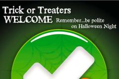 No horror at Halloween warning