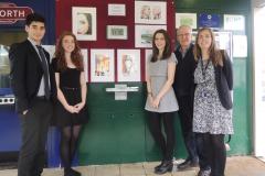 Student's artwork on display at ticket office