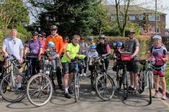 Community groups organise family bike ride