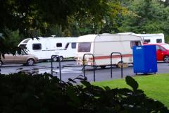 Updated: Travellers pitch up in library car park