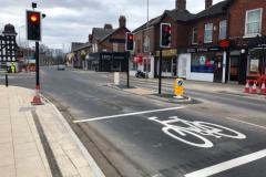 Installation of new traffic lights complete
