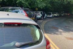 Tickets issued again to cars blocking the pavement