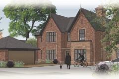 Plans for development of five houses on Adlington Road approved