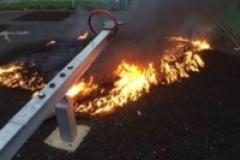 Fire in children's play area thought to be deliberate