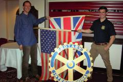 American student becomes honorary rotarian
