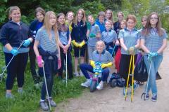 Guides clean up around Lindow Common