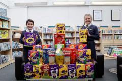 Primary pupils donate hundreds of Easter eggs to local foodbank
