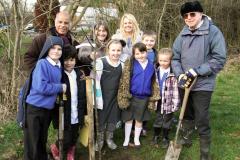 Wilmslow Grange pupils help plant Handforth orchard