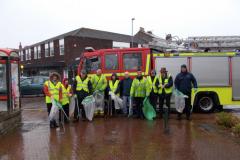 Wilmslow firefighters join volunteers to Clean for The Queen