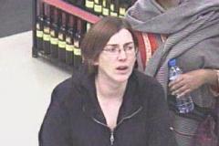 Woman wanted in connection with shoplifting