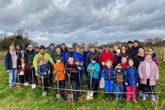 Volunteers come together to plant 1200 trees in a day