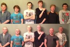 Teenagers support close friend and go bald for charity