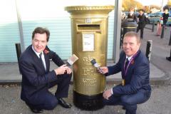 Gold post box to honour Olympic champions