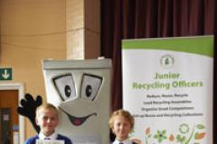 Phil the Bin meets talented Junior Recyclers