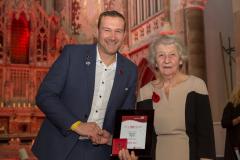Wilmslow blood donor honoured for 100th donation