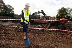 George Osborne breaks ground at Holly Road North development