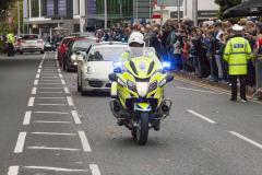 Police fine drivers at Motor Show