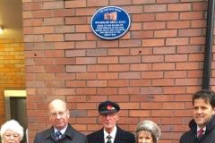 Plaque unveiled at site of Wilmslow Drill Hall