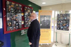 Winston Churchill exhibition arrives at Handforth station