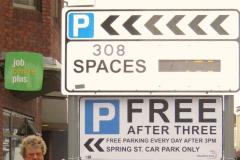 Businessman steps in to raise awareness of free parking