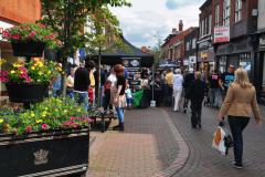 Town councillors set out their stall to chat with shoppers