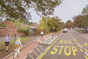 What the Wilmslow cycle walking route could look like