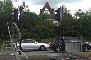 Road damage ped crossing