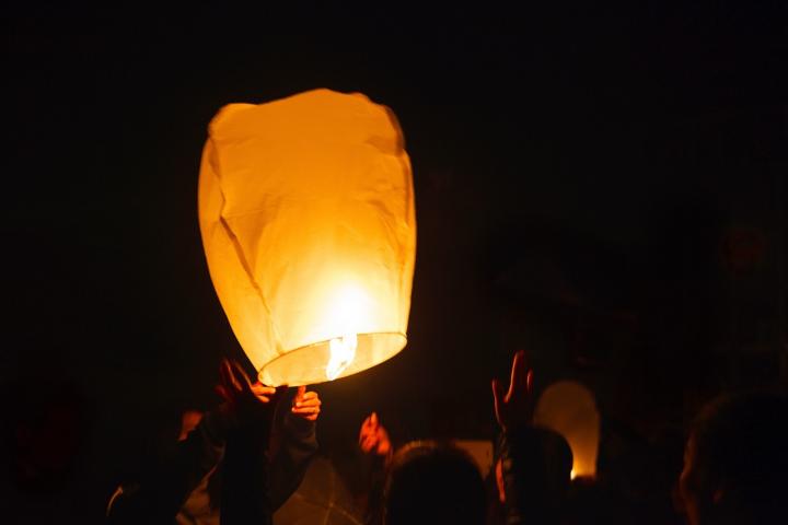 A 'Chinese' or sky lantern