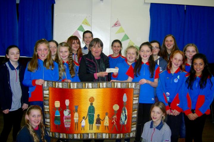 1st Wilmslow Guides and Jenny from Wilmslow Wells for Africa