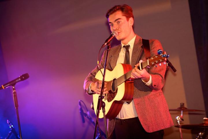 Liam McClair performs charity single Time With You at Francis House Children's Hospice gala charity ball 5.12.14