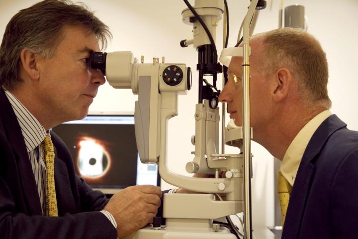 Optegra eye examination photo