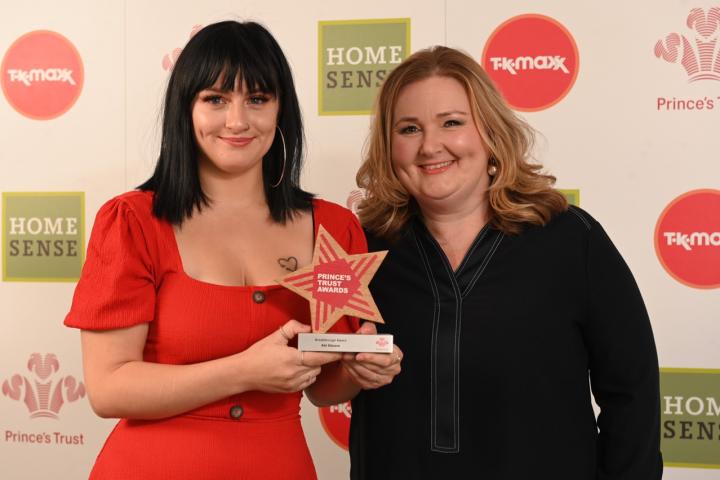 North West Breakthrough winner Abi Gleave with Ashley Nelson, Head of Engagement at M&S Bank