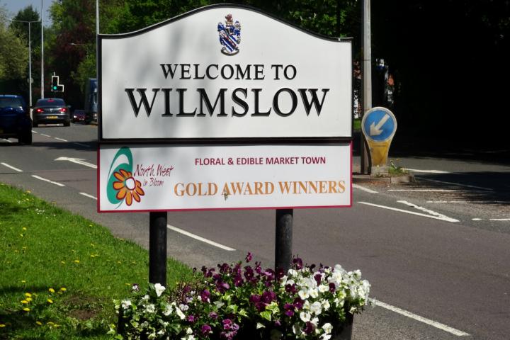 town entry sign