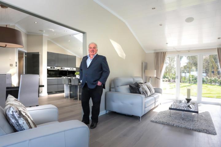 Graham Richardson, chief executive of the Arbor Living Group, inside one of the homes on the Willowpool site