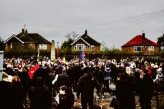 Hundreds gather in Handforth to pay their respects