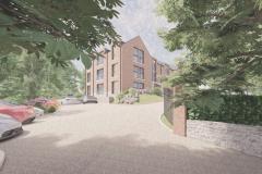 Plans for new apartments at Wilmslow Park South