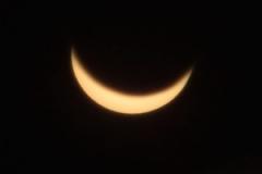 Partial solar eclipse visible over Wilmslow
