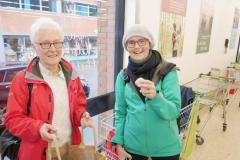 Shoppers unwrap plastic packaging at Wilmslow checkout