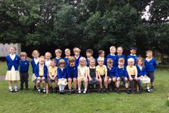 Reception children welcomed to school for the first time