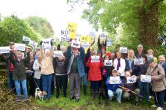 Silent protest at Adlington Road