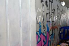 Graffiti spot cleaned up