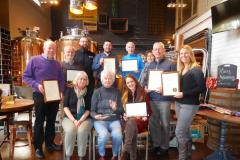 Volunteers celebrate their blooming success