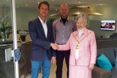 Mayor opens new furniture showroom