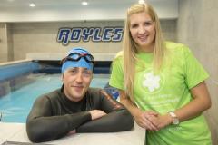 Rebecca Adlington helps TV star prepare to take the plunge