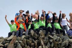 Young fundraisers scale new heights